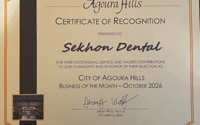 Sekhon Dental Named Agoura Hills Business of the Month for October 2026!